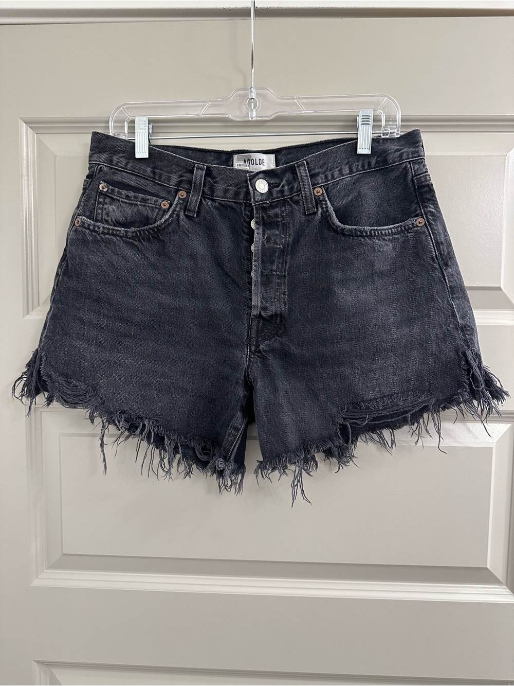Agolde Parker Denim Longer Shorts